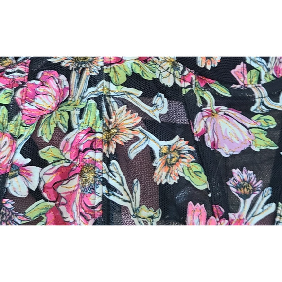 VICTORIA'S SECRET Bustier Corset Y2K Bra 32D‎ Fairy Embroidered Floral Lace - Picture 6 of 12